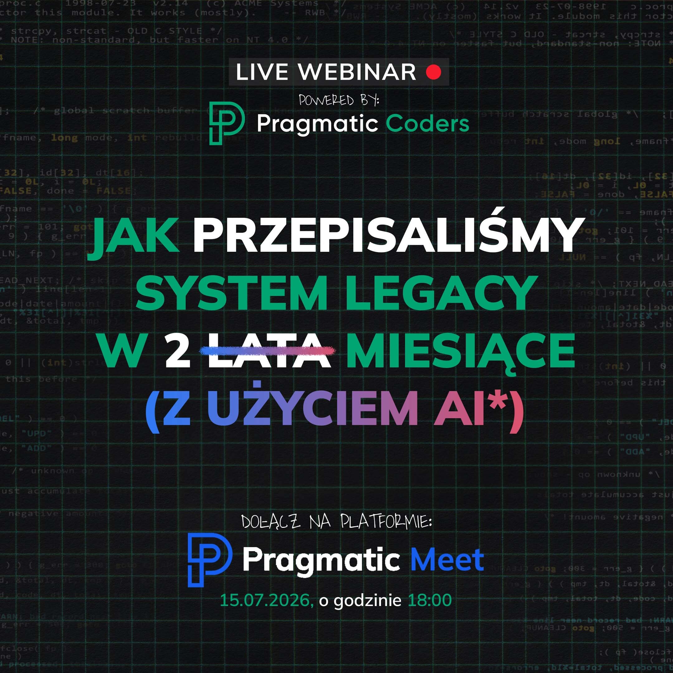 Przepisanie systemu legacy z AI w 2 miesiące — case study: kiedy ma sens, ile kosztuje i jak nie wywrócić firmy w trakcie